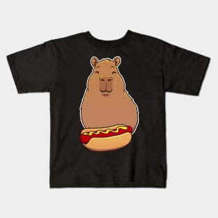 Capybara Hotdog Kids T-Shirt